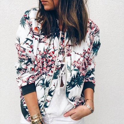 Eline | Chaqueta bomber con estampado floral