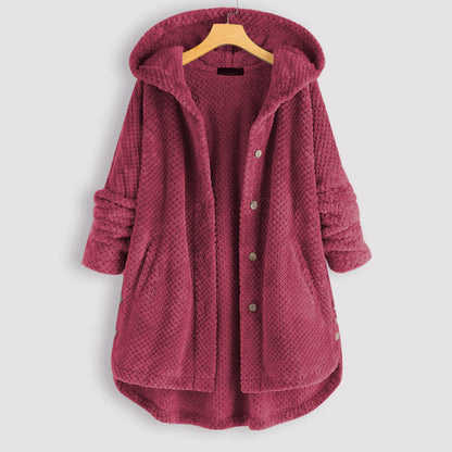 Chaqueta de invierno con capucha para mujer