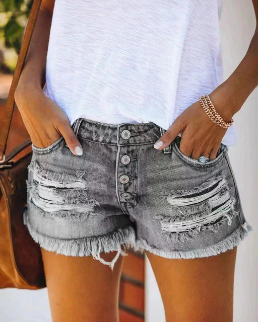 IVY - Pantalones cortos vaqueros para mujer