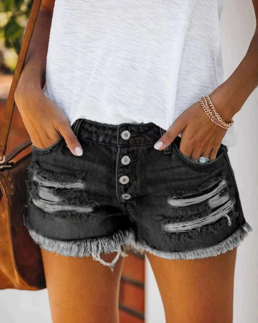 IVY - Pantalones cortos vaqueros para mujer
