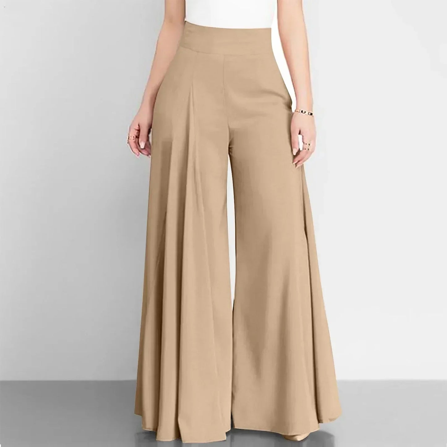 Pantalones elegantes con cintura alta