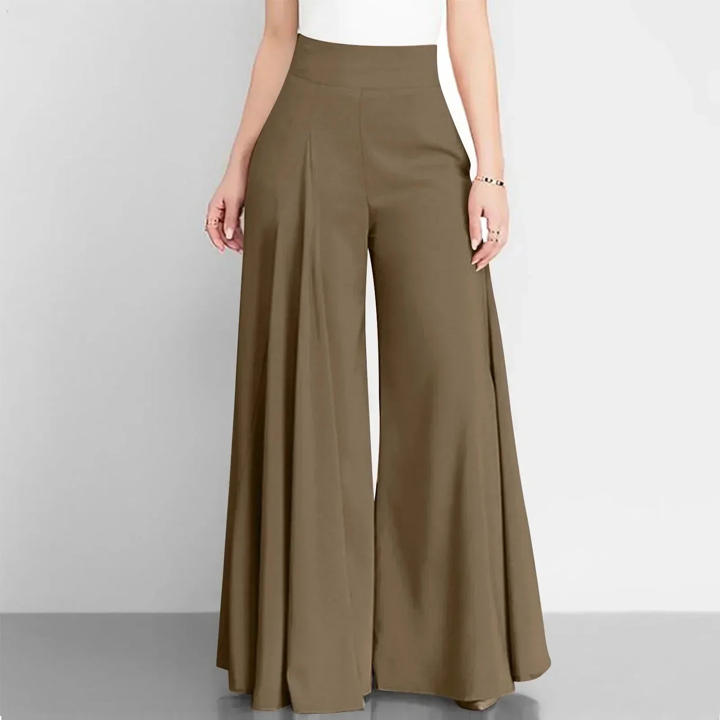 Pantalones elegantes con cintura alta