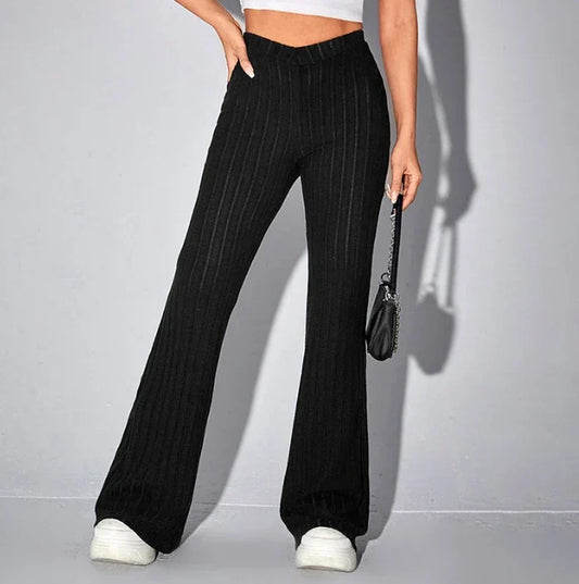 Shae - Pantalones acampanados ajustados para mujer