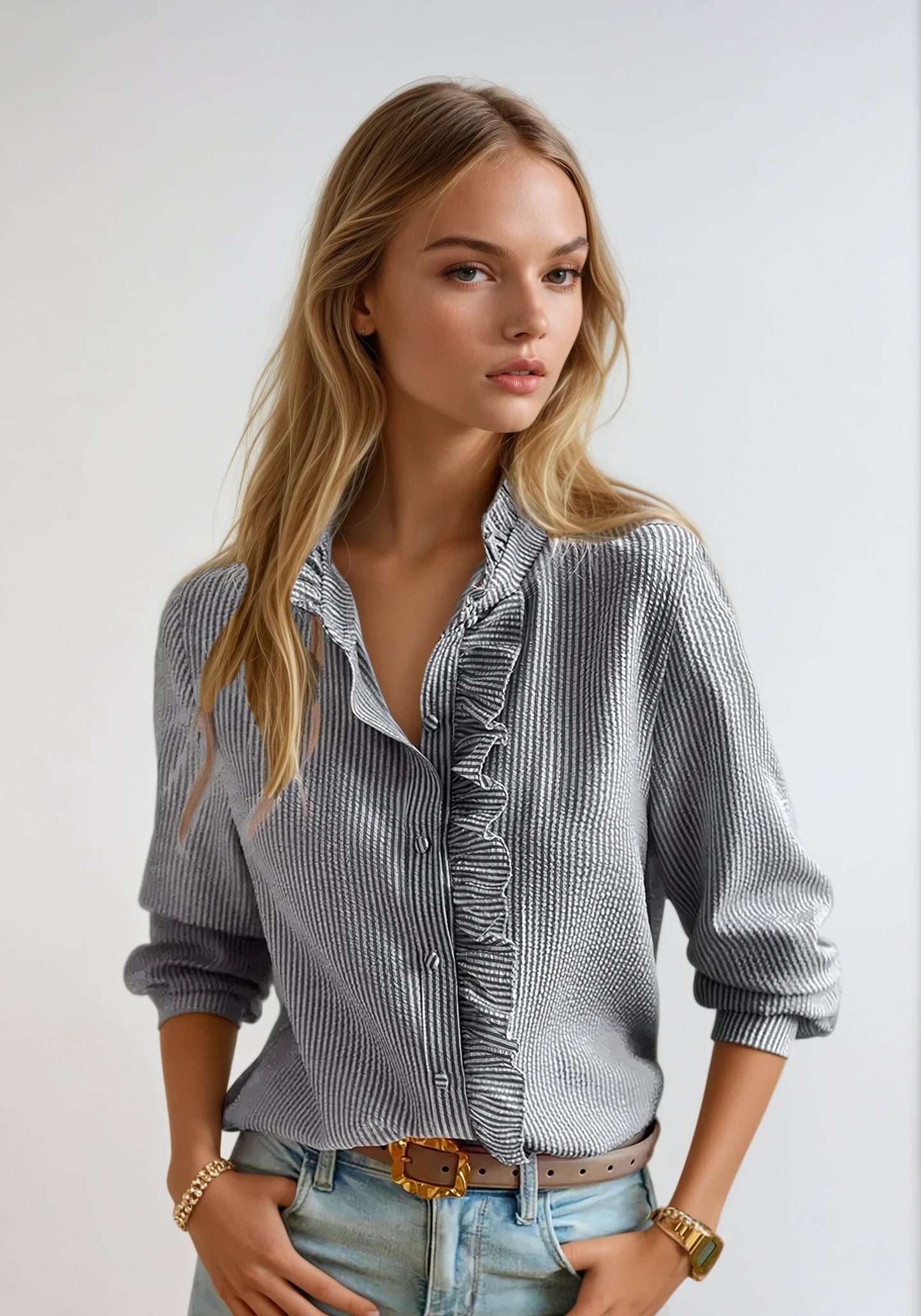 Helah - Blusa de volantes para mujer - Femenina y con estilo