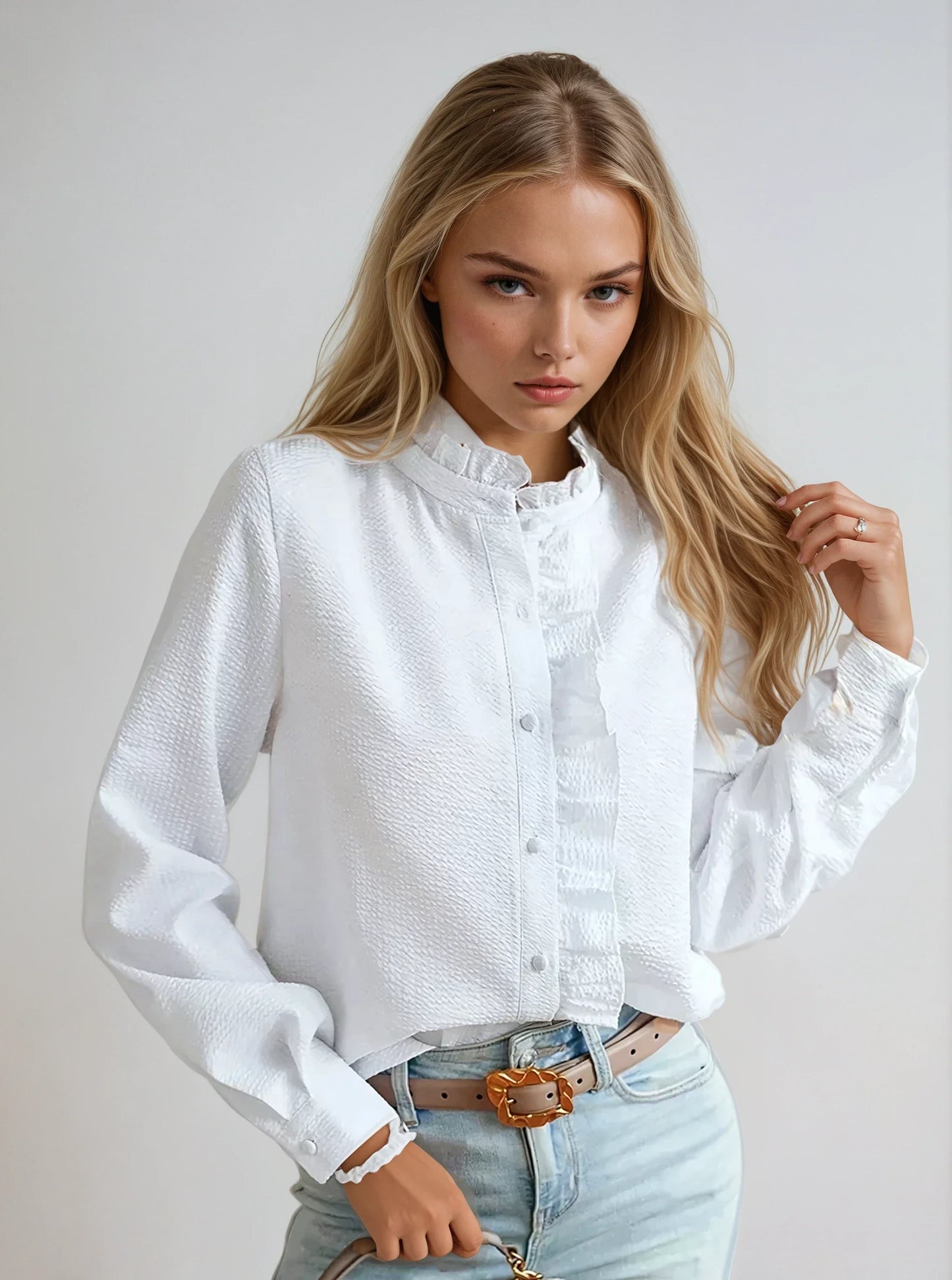 Helah - Blusa de volantes para mujer - Femenina y con estilo