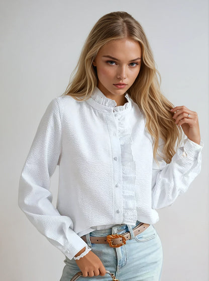 Helah - Blusa de volantes para mujer - Femenina y con estilo