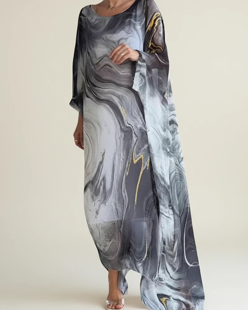 Damska Długa Sukienka Kaftan