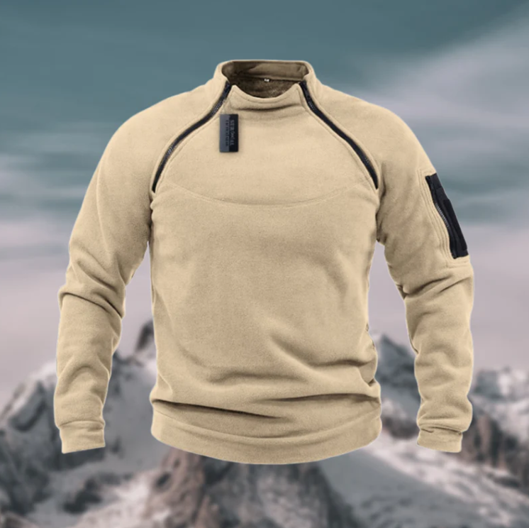 Cálido jersey polar cortaviento para hombre