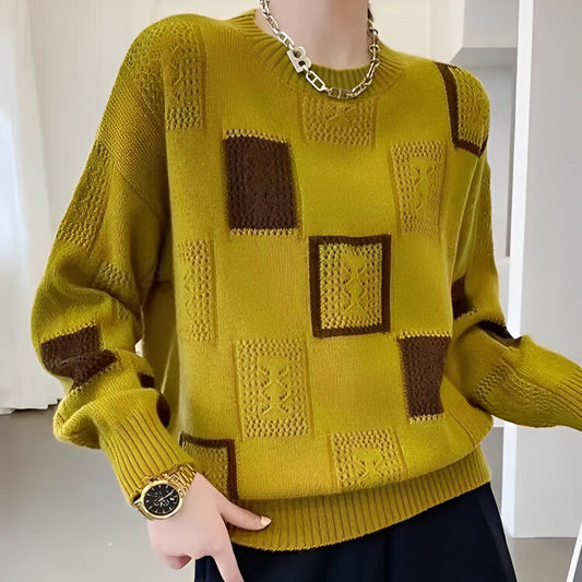 Priskilla Sweater | Jersey de punto con estampado geométrico