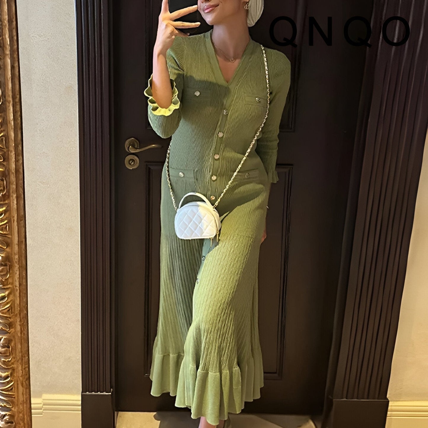 Qnqo | Vestido de punto Effortlessly chic