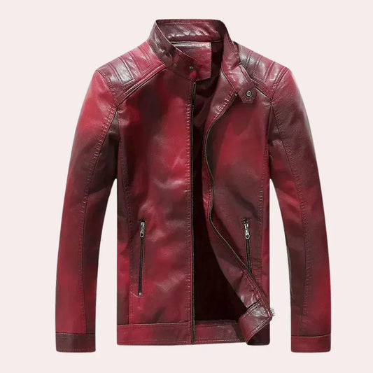 Elegante chaqueta para hombre con cuello alto