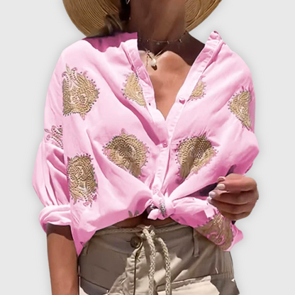 Blusa de mujer ligera y elegante Hecha a mano