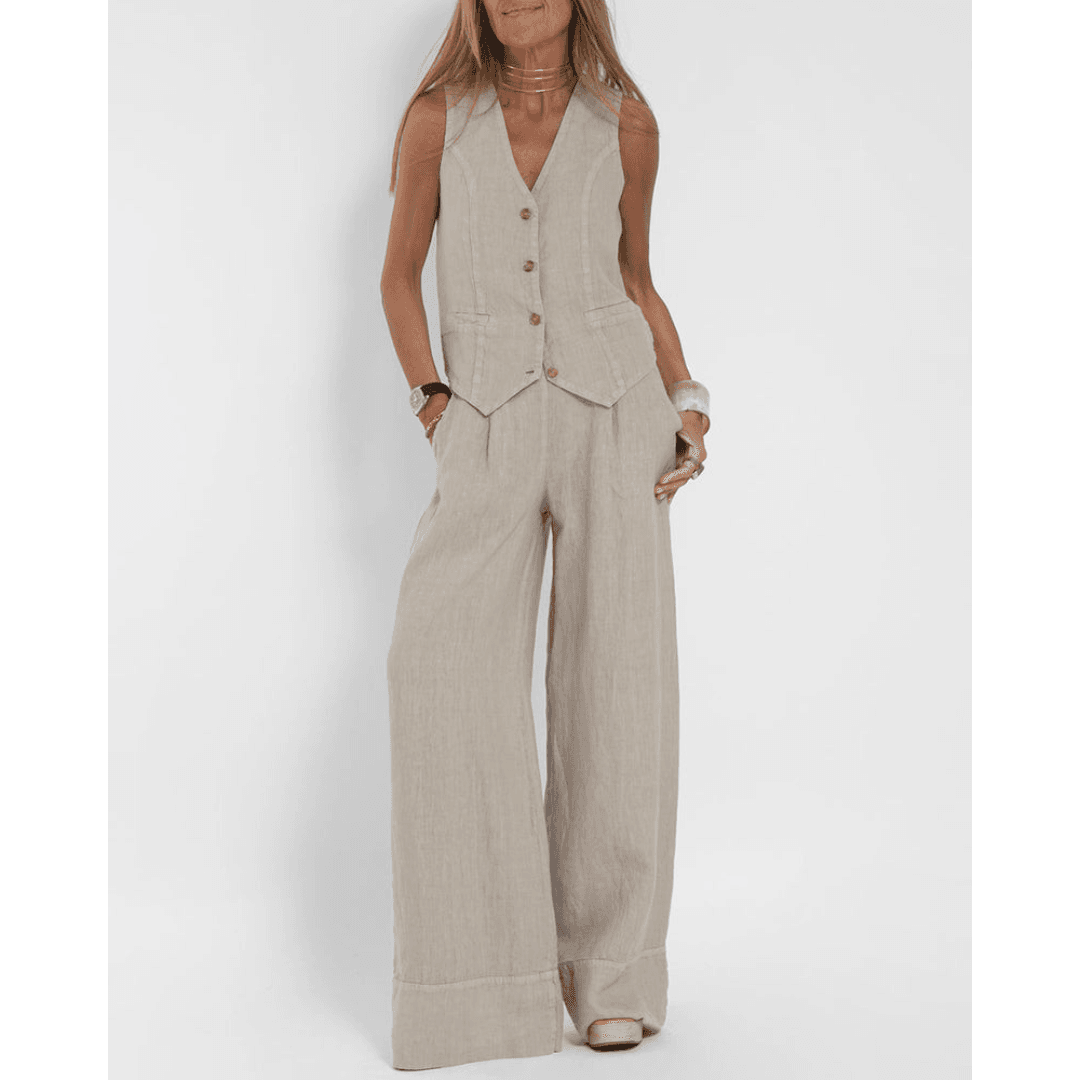 Traje de lino para mujer