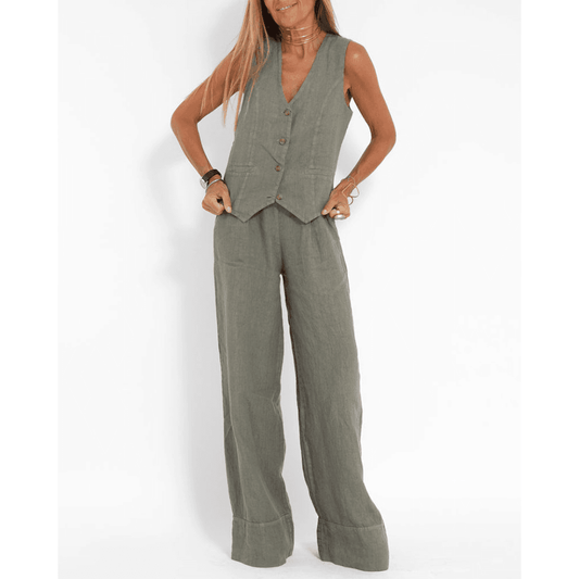 Traje de lino para mujer