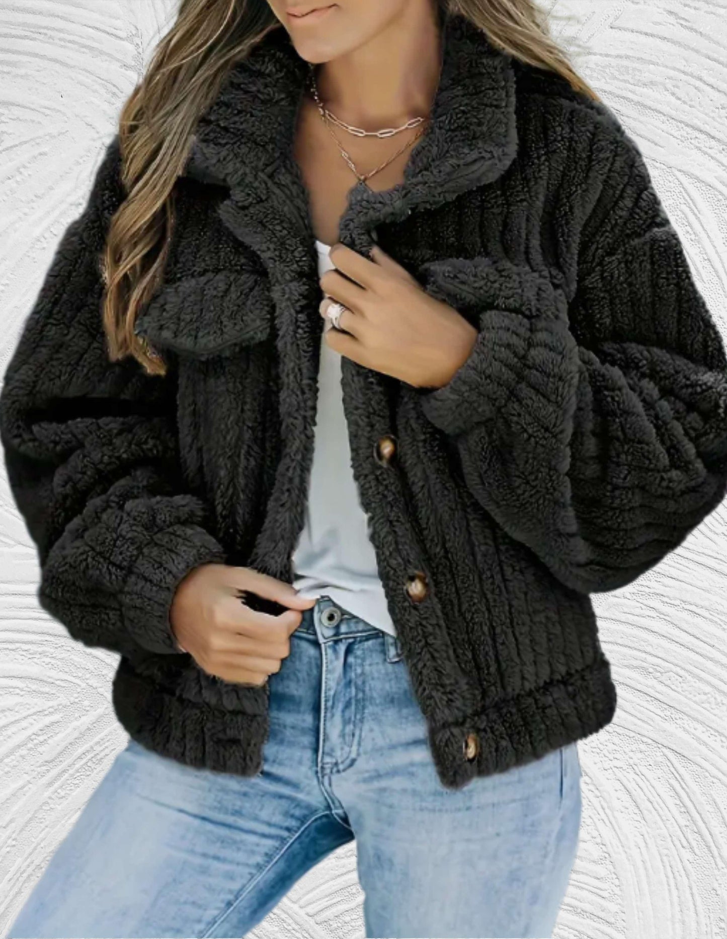 Vasha Coat | Abrigo grueso de invierno de imitación
