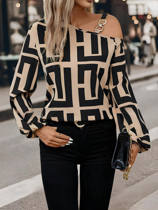 Camisa con motivos modernos Yelena