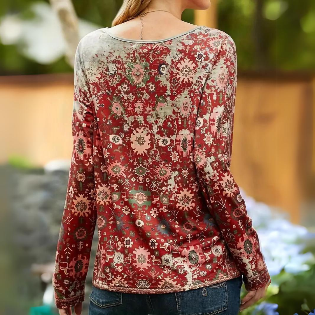Carmen - Top estampado informal para mujer
