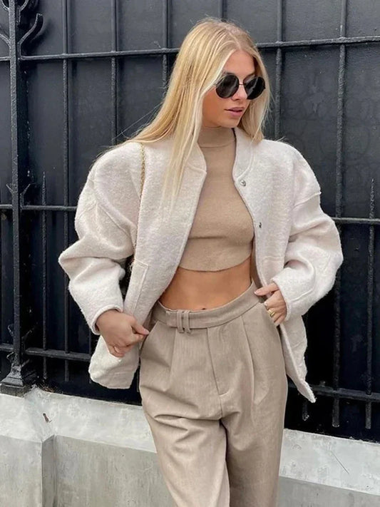 Chaqueta Othilde | Oversized Cozy Bomber Jacket