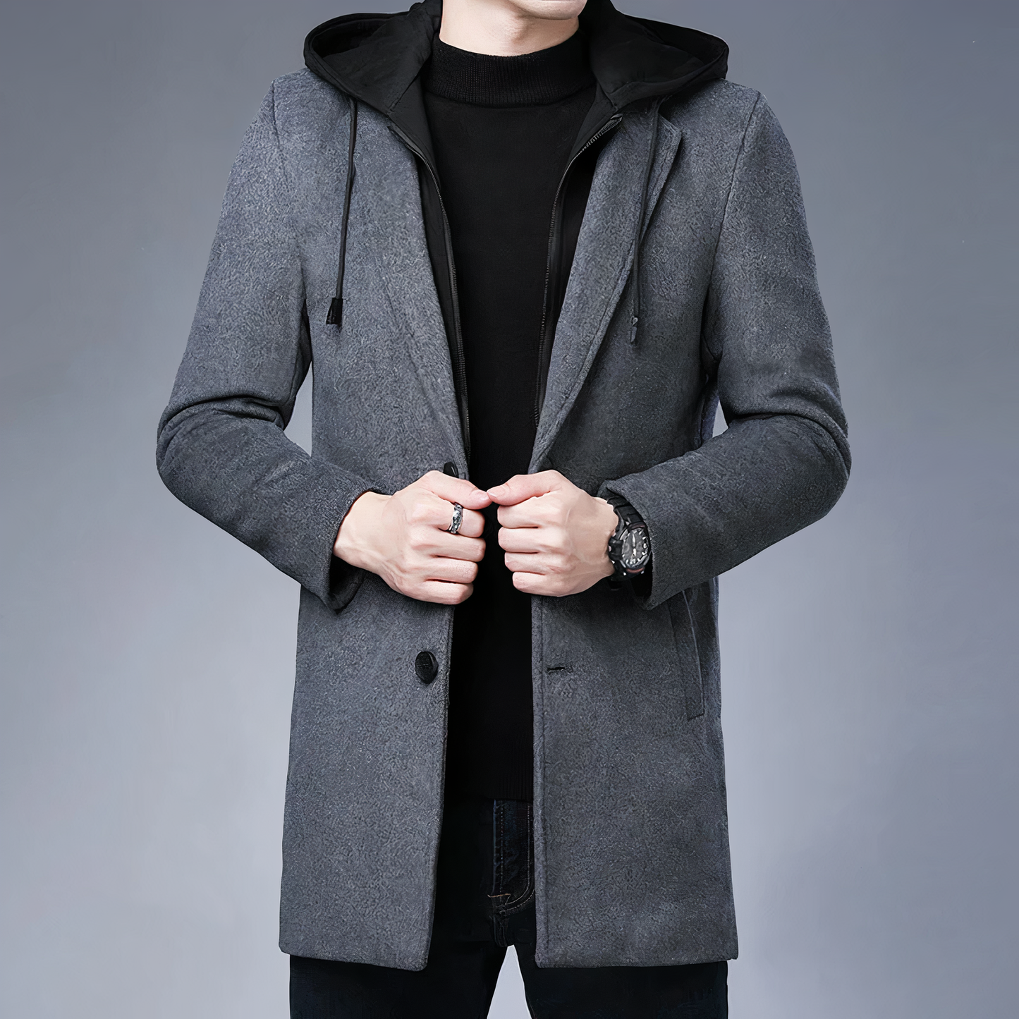 Durk Coat | Gabardina de lana para hombre