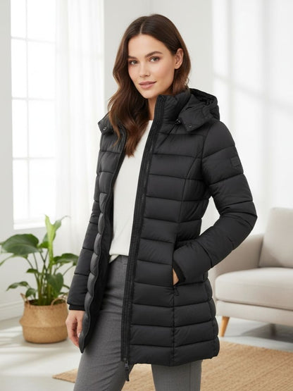 Zara | Chaqueta acolchada con capucha para mujer, elegante y cómoda