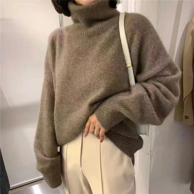 Jersey de cuello alto holgado | Zia