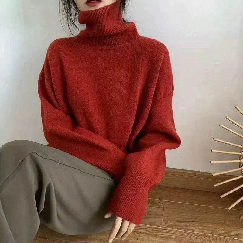 Jersey de cuello alto holgado | Zia