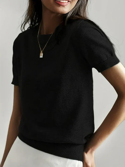 Magdalena - Jersey casual de manga corta para primavera