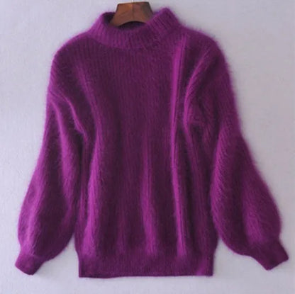 Paloma | Jersey de angora vintage holgado