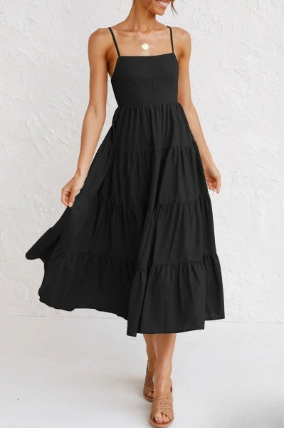 Vestidos línea A con tirantes