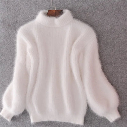 Paloma | Jersey de angora vintage holgado