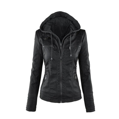 Chaqueta vintage de señora con capucha