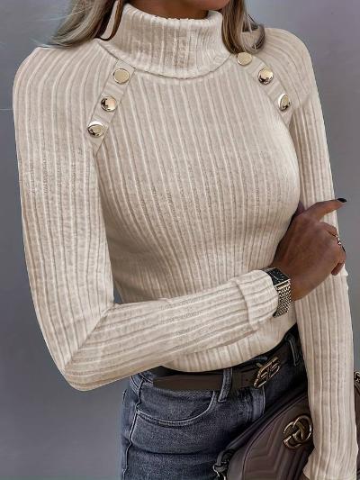 Marilie - Chic jersey abotonado para mujer