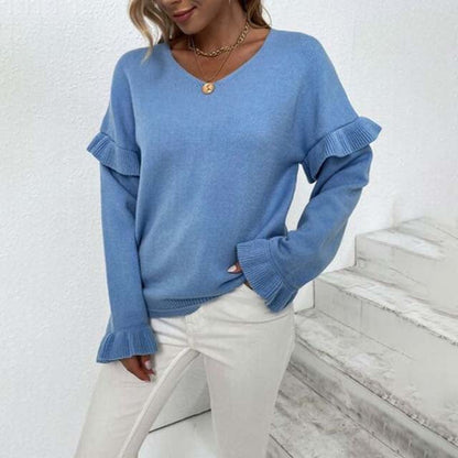 Wilsta Sweater | Suéter con volantes para mujer