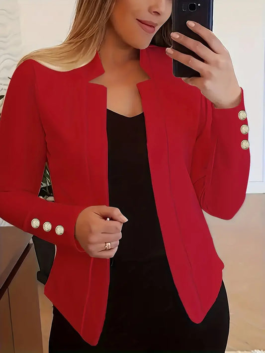 Emma | blazer de manga larga con parte delantera abierta para la primavera