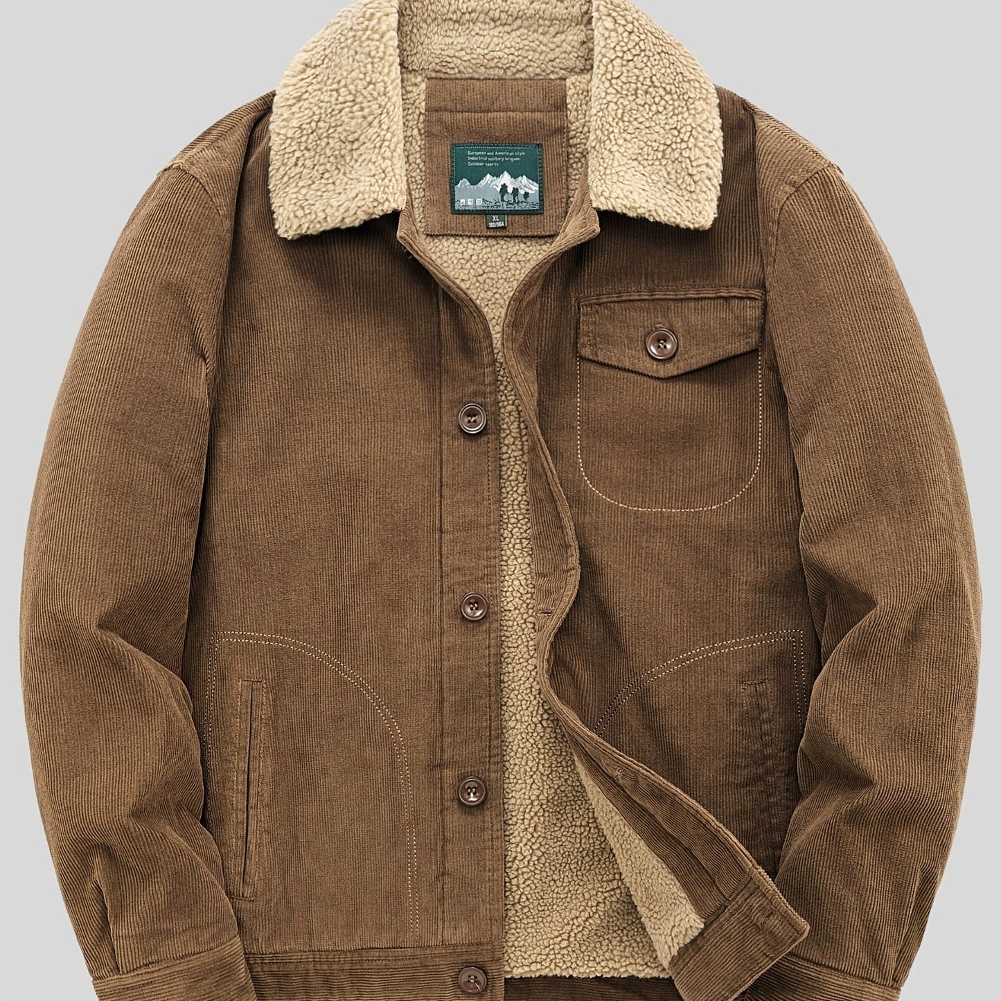 Sven | Chaqueta con botones de forro polar