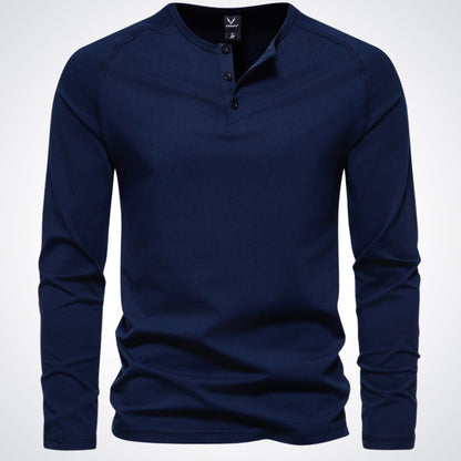Stephen | Elegante camisa Henley para hombre de confort relajado