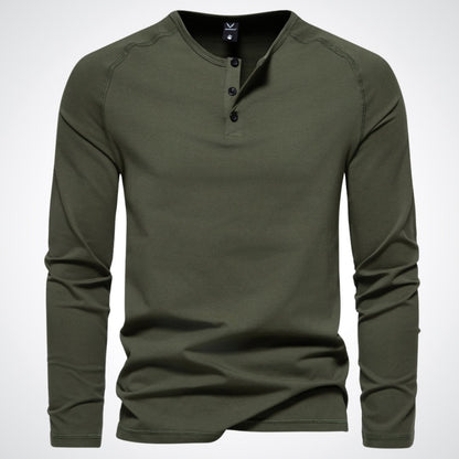 Stephen | Elegante camisa Henley para hombre de confort relajado