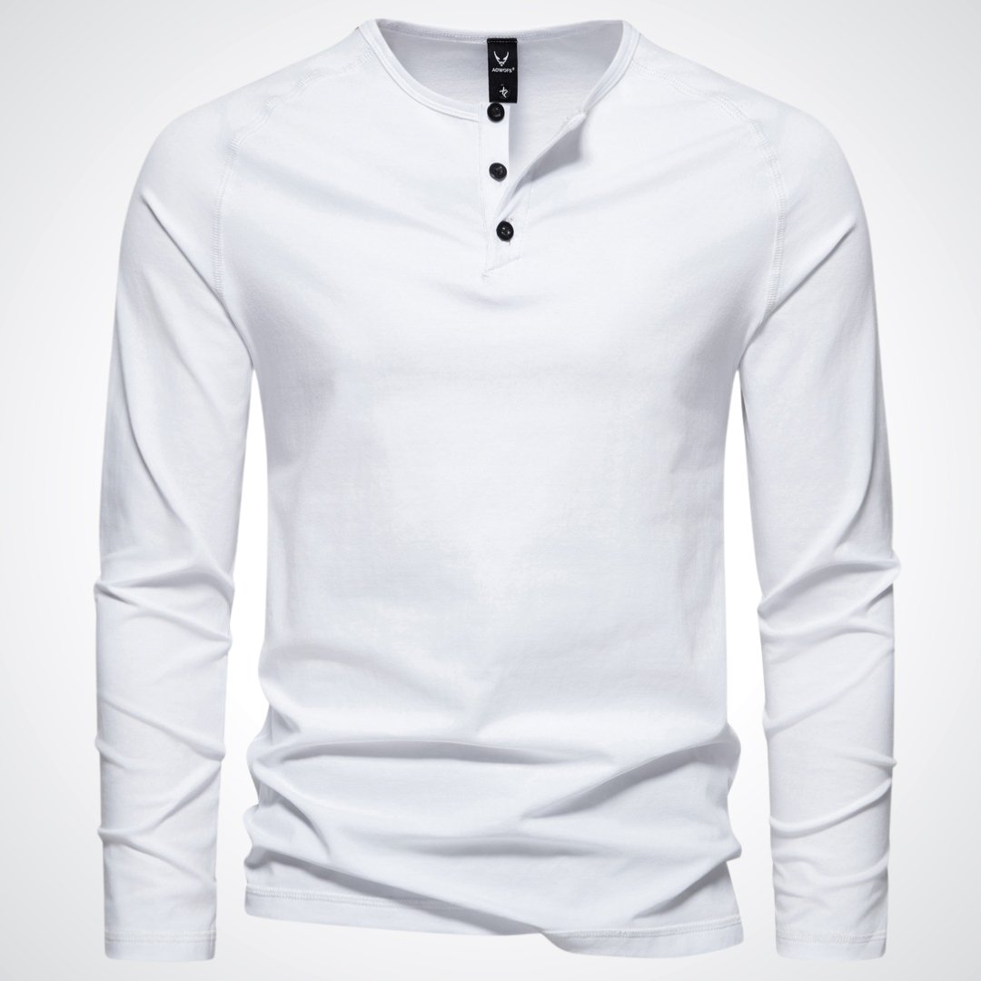 Stephen | Elegante camisa Henley para hombre de confort relajado