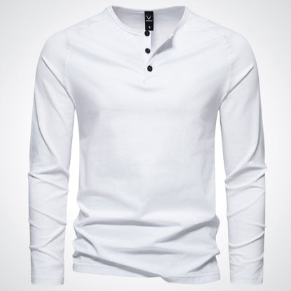 Stephen | Elegante camisa Henley para hombre de confort relajado