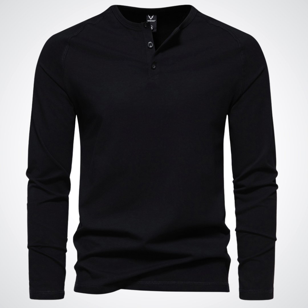 Stephen | Elegante camisa Henley para hombre de confort relajado