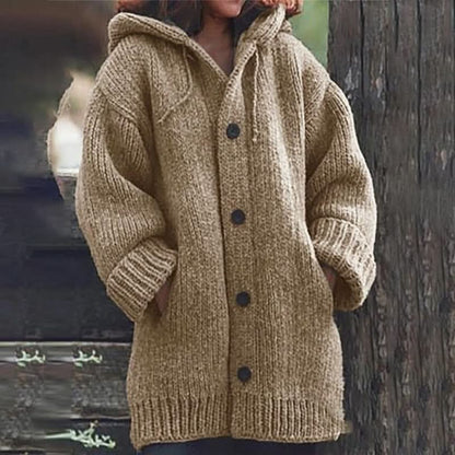 Opulento, acogedor y moderno abrigo de invierno para mujer