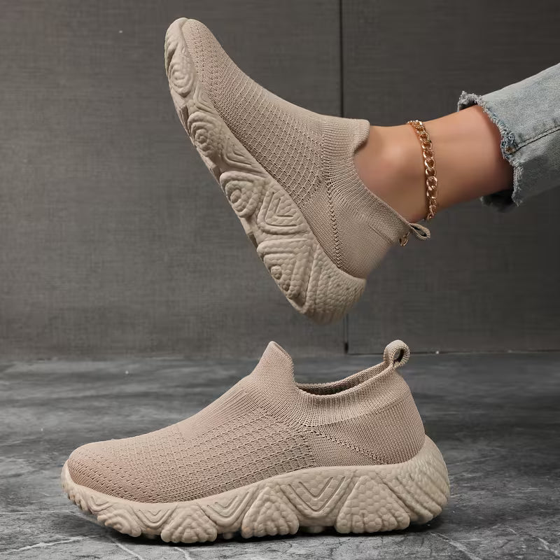 Sneakersy Damskie Wsuwane na Platformie