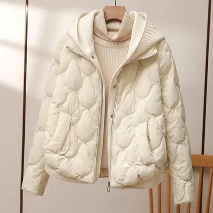 Chaqueta acolchada para mujer en color tostado