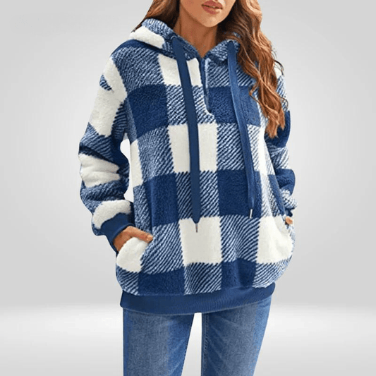Sudadera informal con capucha para mujer
