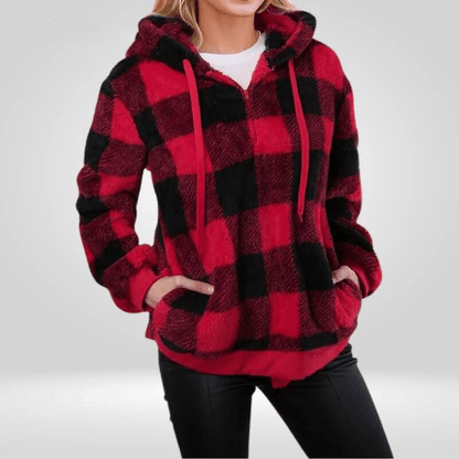 Sudadera informal con capucha para mujer