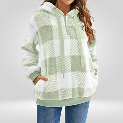Sudadera informal con capucha para mujer