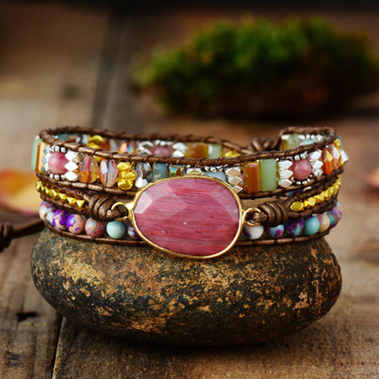 Winnie Wrap Bracelet with unique Gemstones | Una joya mágica