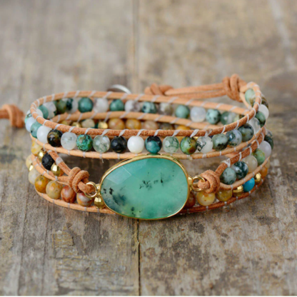 Winnie Wrap Bracelet with unique Gemstones | Una joya mágica