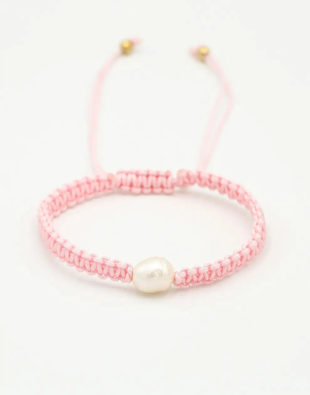 PULSERA DE PERLAS ROSAS