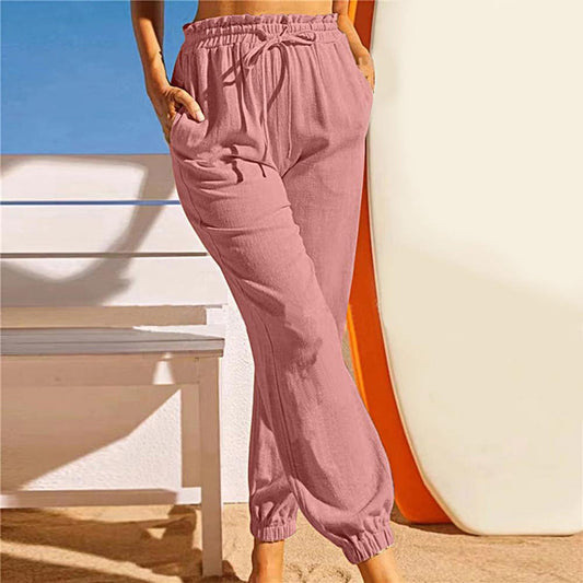 Emma | Pantalones Jogging Aireados con Cordón | Comodidad y Libertad | Tejido Suave